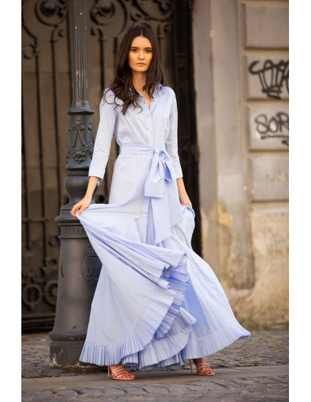 LONG LARGE SHIRT DRESS