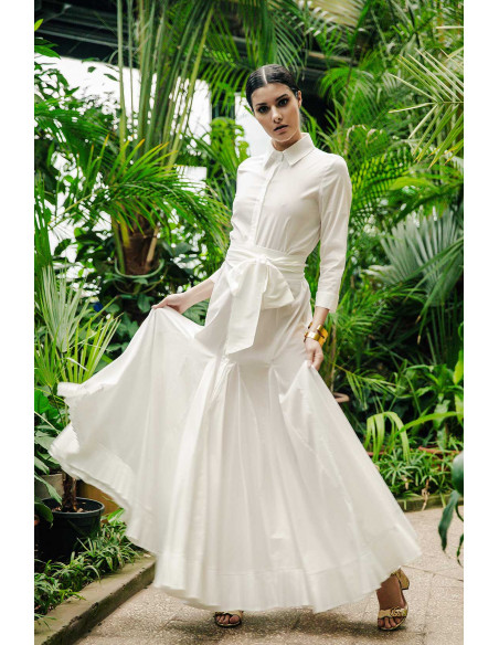 LONG LARGE SHIRT DRESS