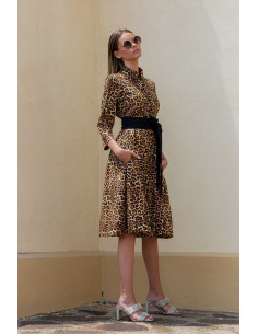 ANIMAL PRINT MEDIUM SHIRT DRESS 2