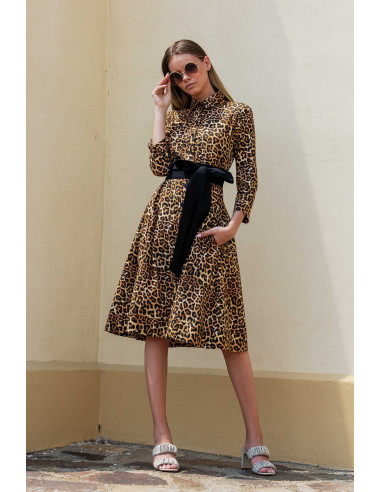 ANIMAL PRINT MEDIUM SHIRT DRESS