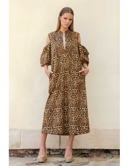 ANIMAL PRINT MEDIUM TUNIC DRESS