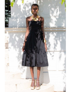 BOW TOP CORSET - WITH GOLD DETAIL 2