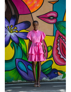 MINI SHIRT DRESS- 2 RUFFLE SKIRT 2