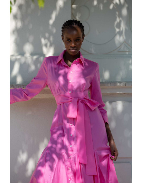 LONG LARGE SHIRT DRESS